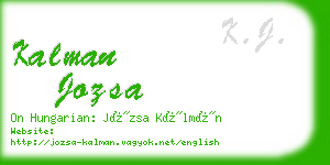 kalman jozsa business card