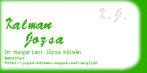 kalman jozsa business card